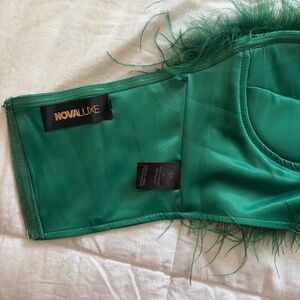Fashion Nova Feather Bandeau